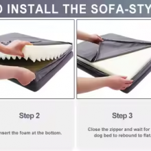 Meow Love Fall/Winter Pet Mat Soft Removable Washable Rose Velvet Nest for Cats & Big Dogs Anti-Bite Dog Bed With Foam Cushion thumbnail-3