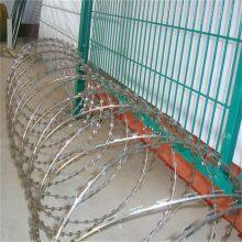Galvanized Barbed Razor Wire With 2.5mm Core Wire for Perimeter Security thumbnail-2