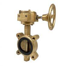 Chinese Supplier's EPDM Seat Brass Wafer Butterfly Valve Manual Power 4inch 6inch 8 Inch Disc Body DIN PN10 PN16 thumbnail-1