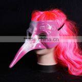 Painted Venetian Masquerade Mask, Halloween Long Nose Mask thumbnail-3