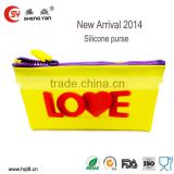 2014 new arrival clear silicone jelly bag wholesale