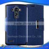 pu Leather Flip Type Wallet Cover for LG G4