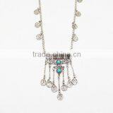 Hippie Boho Coin Jewellery Statement Tassel Long Chain Necklaces for Womens thumbnail-1