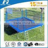 Square Trampoline With Enclosure