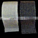 24 Rows Diamond Mesh Roll, Elastic Stretch Trimming Rhinestone Roll in China thumbnail-4