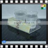 High quality plastic acrylic cup display trays stand for hotel/restaurant