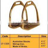 Australian Stocks Stirrup Iron, Made of Brass. Horse Stirrups- Horse Ridding Products