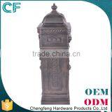 The Most Popular Style In Europe Crown Decorative Wrought Aluminiun Unique Mailbox Posts From China thumbnail-6