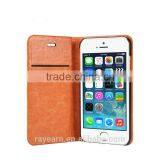 Business Name Card Holder Card Slot Leather Case Cover for IPhone 6 With Genuine Leather thumbnail-3