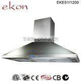 SAA CB GS CE Approved 2000m3/hr Twin Motors 150cm Stainless Steel Commercial Range Hood thumbnail-2