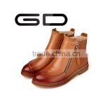 High Heels Boots Lady Ankle Shoes Woman Safety Leather Boot In Black thumbnail-4