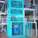 Jinan cheap Lead rail lift warehouse hydraulic cargo lift electrical freight elevator