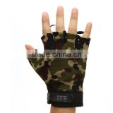 outdoor riding half finger camouflage sports gloves