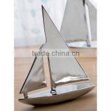 Sail Boat, Aluminium Sail Boat, Decorative Silver Sail Boat