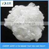 100% recycled hcs polyester staple fiber 15D*64MM made from waste PET bottle Flakes usde for filling pillow cushion wadding