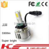 Brightest 3 Sides Emitting 3300lm H7 H8 H9 H11 9005 9006 Car Led Lamp thumbnail-4