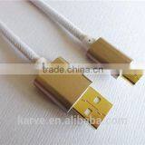 Aluminum Alloy Usn Cable for Andriod/ Latest Design Mental Micro Usb Cable