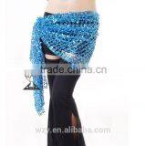 Belly Dancing Clothing Lady Purple Sexy Velvet Belly Dance Hip Scarf thumbnail-3