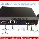 RDB Hot Selling Industrial Network Digital Signage Player Support 3D,USB3.0. Digital Signage Player With Scheduled Play DS009-13