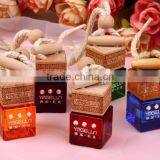 Factory Direct Sale Polymer Clay Hanging Caer Perfume Boltle With Wooden Cap thumbnail-2