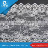 White Elastic Lace Trim,tricot Lace Fabric, Chemical Lace thumbnail-1