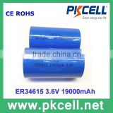 ER 34615 Li-SOCI2 Dry Battery 19000mah Li-ion Battery Eco-friendly
