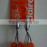 Led Light up Pumpkin Earrings Flashing Pierced Dangle thumbnail-1