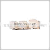 UL CUL Listed 3 Head Hotel Vanity Light Wall Sconce With Square Glasses W90015 thumbnail-1