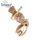 Latest Model Fashion 2015 New Products Parrot Fashion Rhinestone Men's Brooch Jewelry China thumbnail-4