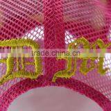 Custom Embroidery Patch Trucker Cap With Gold Stitching thumbnail-3