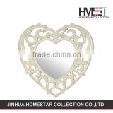 Factory sale fashion style heart shape wall mirror fast shipping