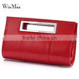 2016 Ladies Alligator PU Leather Handbag Women Party Evening Bag thumbnail-3