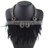 Factory Handmade New Fashion Design Real Feather Necklace for Women thumbnail-5