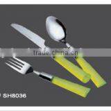 Stainless Steel Cutlery Set With Plastic Handle thumbnail-3