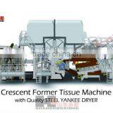 High Speed 2850/1500m 60t/d Capacity Crescent Former Tissue Paper Machine/Toilet Paper Making Machine thumbnail-2
