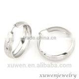Silver Plated Different Size Stainless Steel Hoop Earrings Wholesale