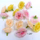 Silk Flowers Wedding Decoration Artificial Mini Rose Head thumbnail-2