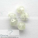 1.5 MM TO 5.0 MM SIZE NATURAL LOOSE FACETED WHITE DIAMONDS BEADS FOR NECKLACE AND JEWELERY