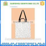 New Design Fashion Promotional Shopping White Canvas Water Bags Sale