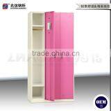 Material 3-door Closet Key Lock Colorful Steel Locker Staff Office Locker thumbnail-2