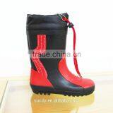 New Products 2015 Rainbow Kids Rubber Rain Boots With Collar thumbnail-2