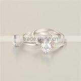 2016 New Arrival S925 Silver Wedding Diamond Rings thumbnail-4