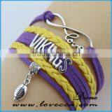 New Jewelry Fashion Leather Bracelet Infinity Love Braid Bracelet thumbnail-6