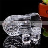 High White Material Drinking Juice Glass Cup Diamond Shape Whiskey Glass Cup Promotional Glass Cup for Sale thumbnail-2
