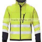 Cheap High Visibility Fleece Lined Waterproof Softshell Jacket