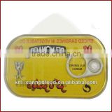canned sardine in spicy in oil 125gX50tins