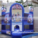 Happy Birthday Jumping Houses for Children Yard Party Cheap Inflatable Castle