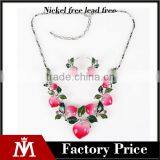 Cheap Europe Brand Statement Necklace and Resin Earring Jewelry Set Peach Fruit for Girl thumbnail-1