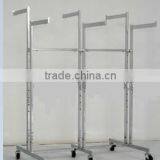 Chrome Metal Display Rack For Clothing/Garment Display