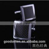 Custom Cufflink Manufacturer Mens Fashion Black Metal Cufflinks & Tie Pin Set thumbnail-1